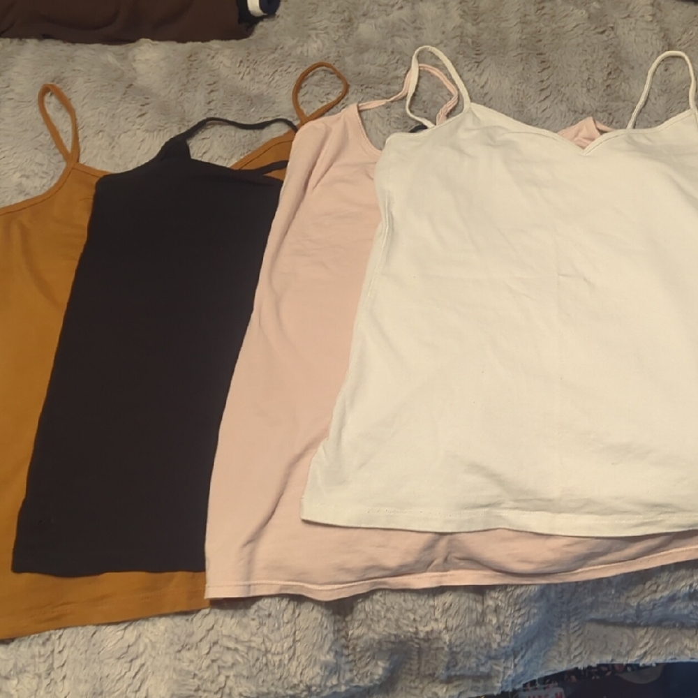 Old Navy Women's Tank Tops - White, Pink, Black, Brown
